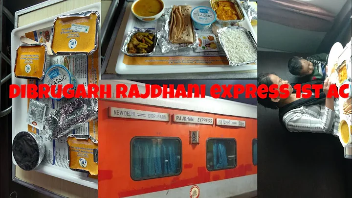 Dibrugarh to new delhi Rajdhani express 1st AC journey & food vlog#rajdhaniexpress #food#journey