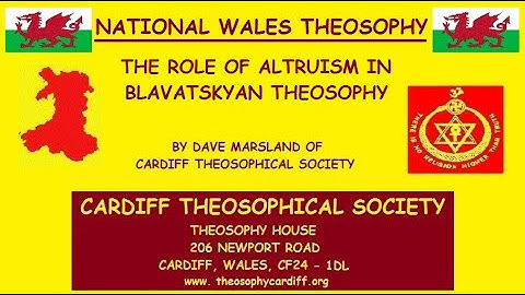 The Role of Altruism in Blavatskyan Theosophy by Dave Marsland