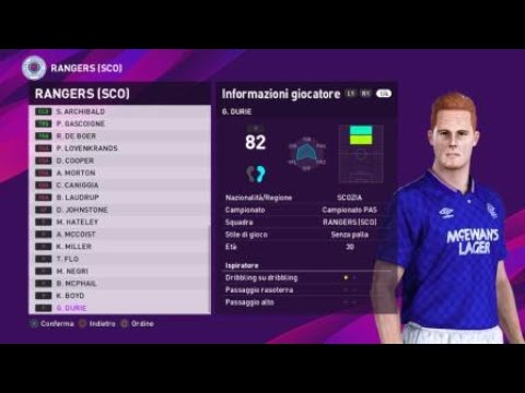 rangers purple kit