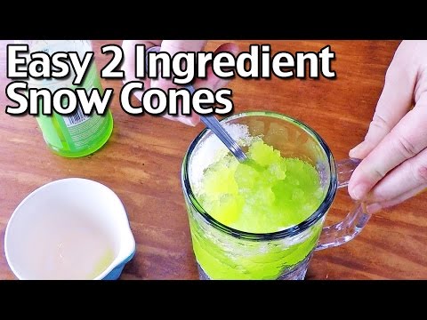 How to Make Easy Snow Cones With Snow!