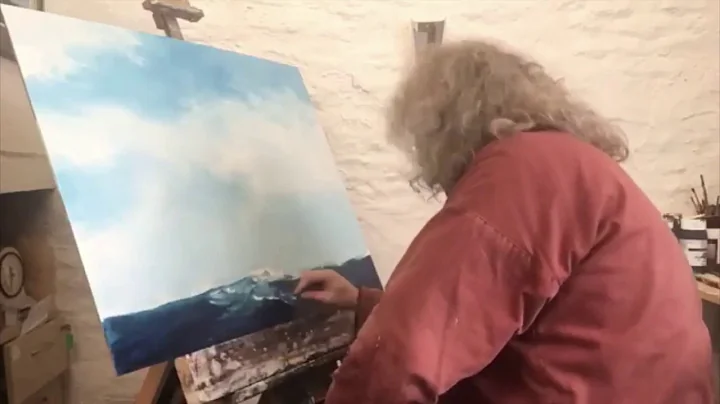 Artist Dale Bowen at work