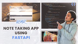 Building a simple note taking page using FastAPI, HTML, CSS and JavaScript | ASMR | Keyboard Cam Net Worth