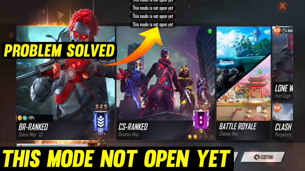 This mode is not open yet problem solved || rank mode is not open || how to open rank mode ||