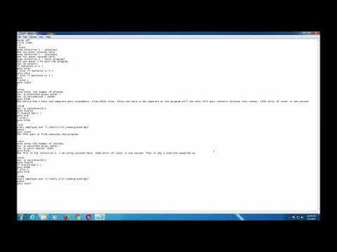 Batch File Programming Timer
