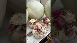 Day 92: 100 Days 100 Bouquets (Mini Dried Pumpkin Arrangements) #pumpkin #farmerflorist