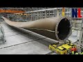 Amazing Giant Wind Turbines Manufacturing With Modern Machines And Skillful Workers