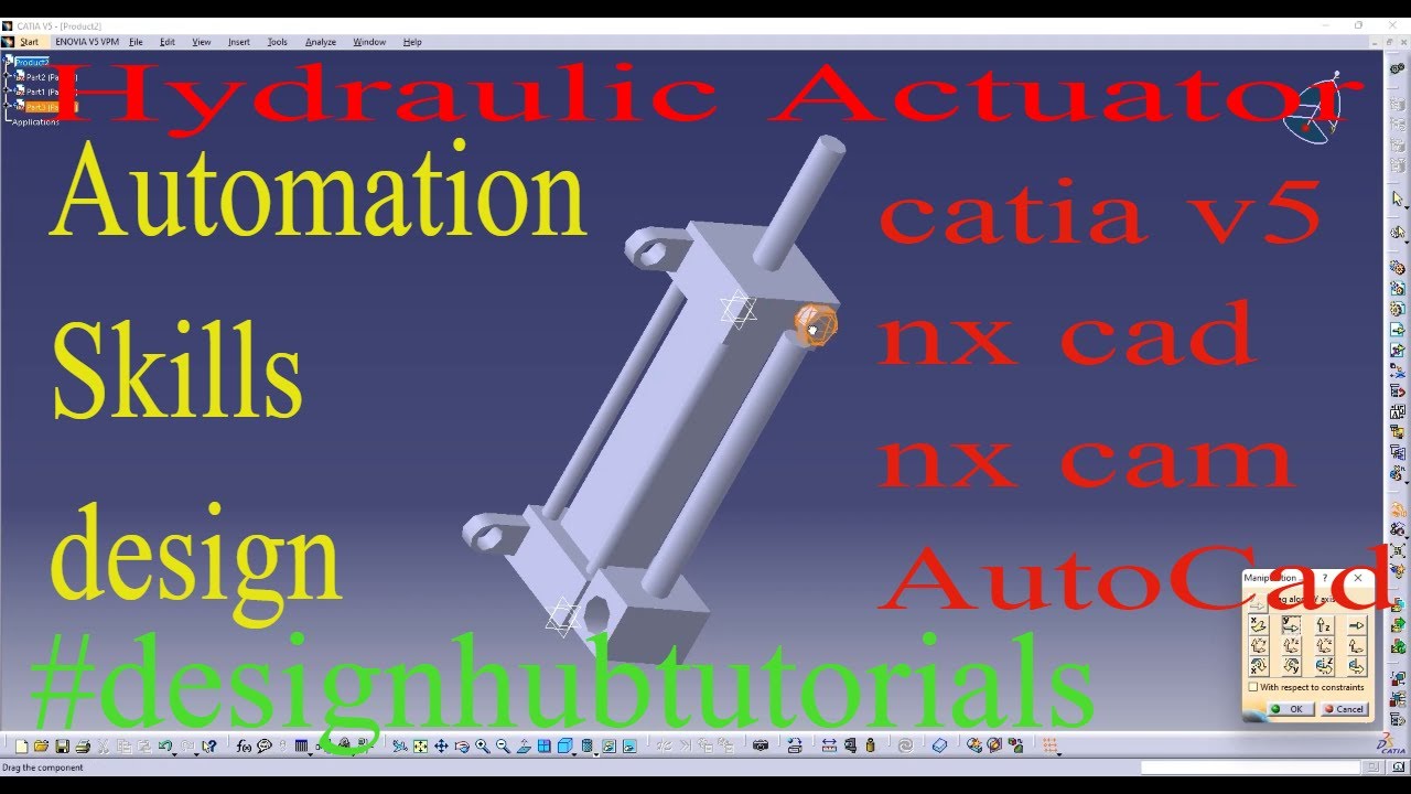 hydraulic actuator design designhubtutorials learn designskills 