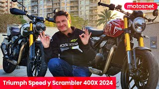 ✌ Triumph Speed 400 y Scrambler 400X/ Buenas, bonitas y baratas / Review / Presentación / motos.net