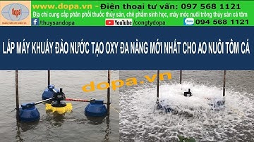 DOPA.VN I Lắp Máy Khuấy Đảo Nước Tạo Oxy Đa Năng Cho Ao Hồ Nuôi Cá Tôm Mới Nhất