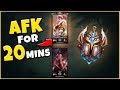 PRO PLAYER VS. IRON 1V1, BUT THE PRO HAS TO AFK FOR 20 MINUTES - League of Legends