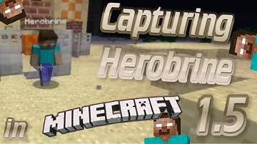 How to Capture Herobrine (Minecraft 1.5.1) Not Fake!!!