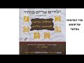 שיר הפרשות במדבר יונה וורנר שיר הפרשות במדבר יונה וורנר