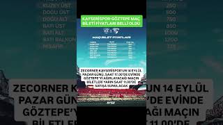Kayseri̇spor-Göztepe Maç Bi̇leti̇ Fi̇yatlari Belli̇ Oldu Öztepe Öz