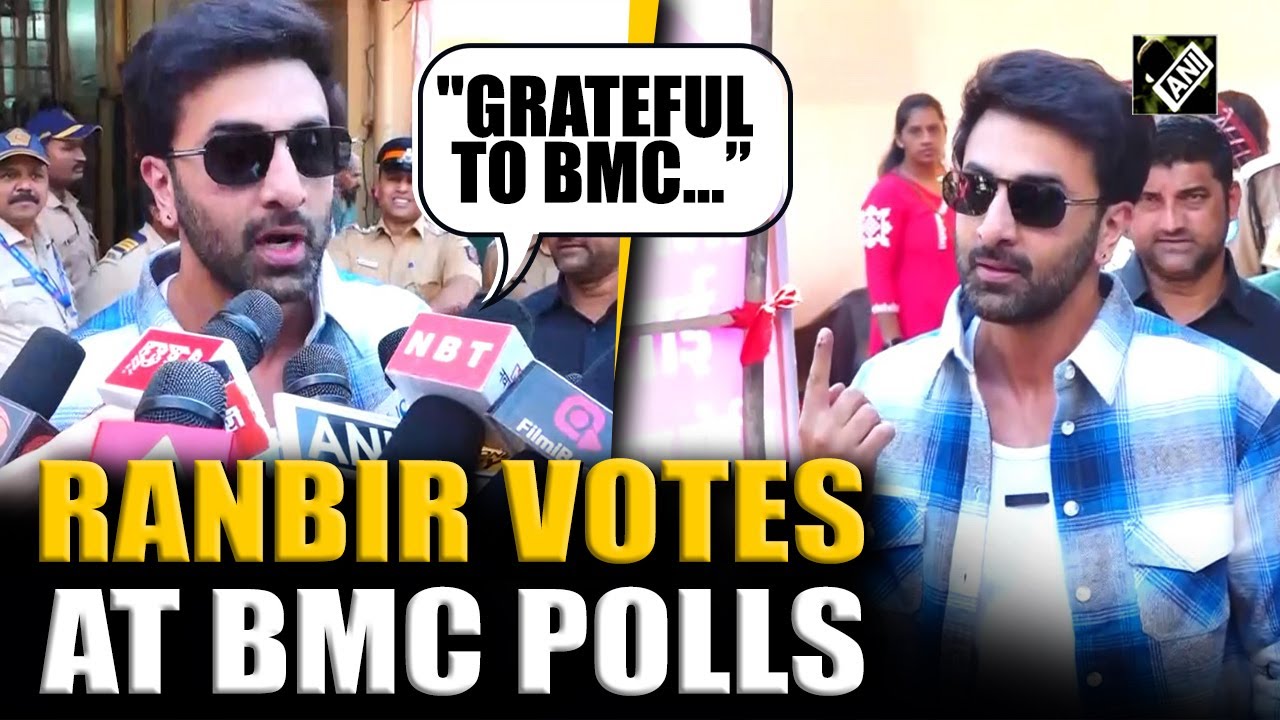 Bollywood actor Ranbir Kapoor votes at BMC polls, thanks civic body for managing city well