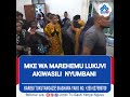 MKE WA MAREHEMU WILLIAM LUKUVI AKIWASILI NYUMBANI MKE WA MAREHEMU WILLIAM LUKUVI AKIWASILI NYUMBANI