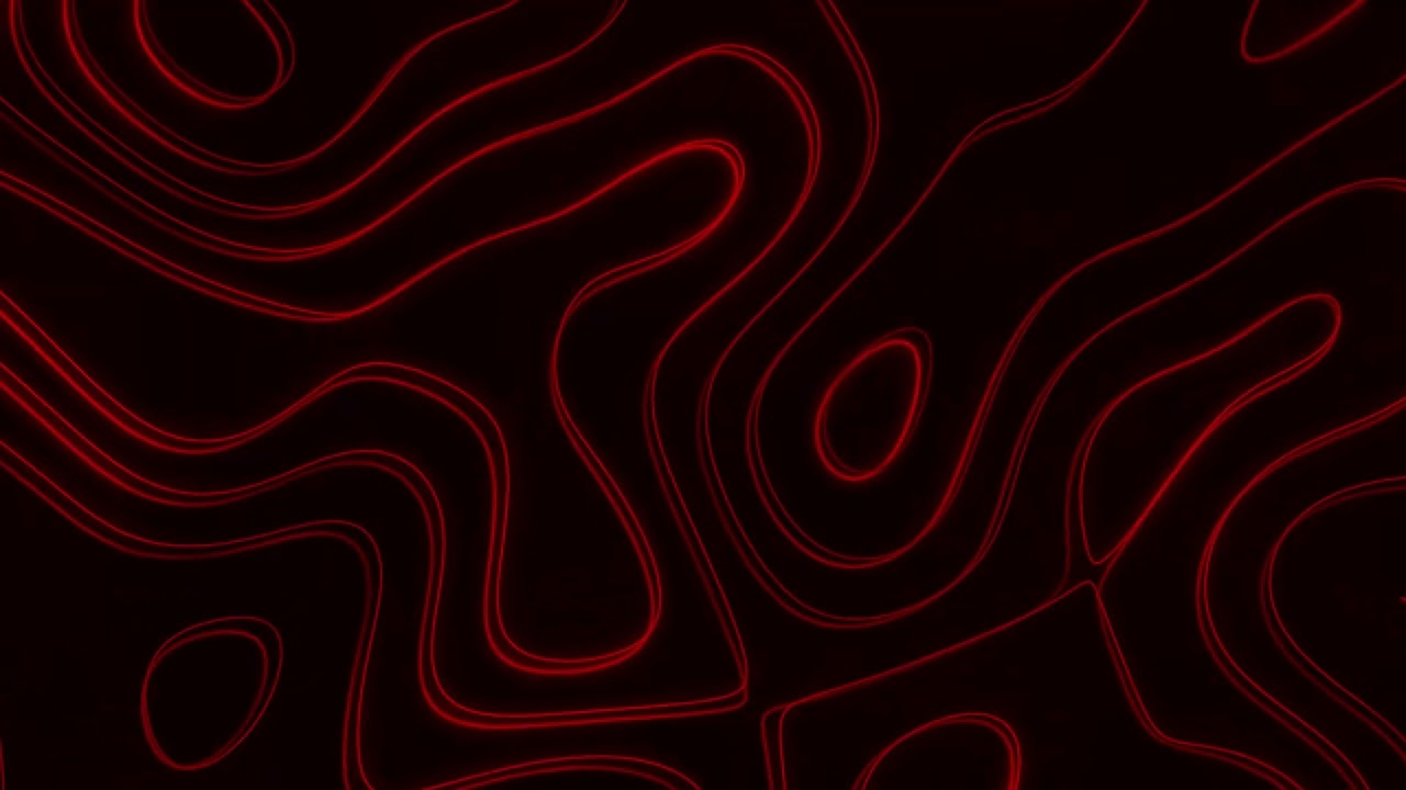 Red Wavy Lines Animation | 1.5HR 4K Abstract Wallpaper