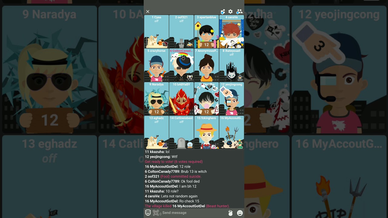 Cannibal Gameplay | Wolvesville Online