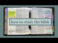 How I Study the Bible (2020)| How to understand the bible in context!