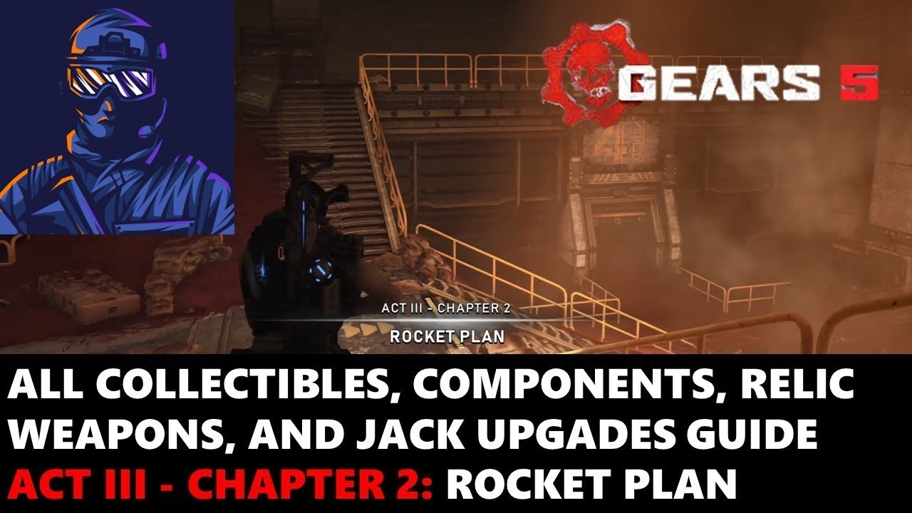 Gears 5 Act III Chapter 2 Collectibles, Components, Relic Weapons, and