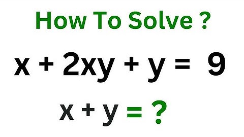 Math Olympiad Question || x+y = ? | You Should Learn This Trick!!!