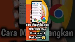 Cara Menghilangkan Notifikasi yang Biasa Muncul Dari Crome