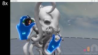 Digitally Sculpting An Octopus In Oculus Medium