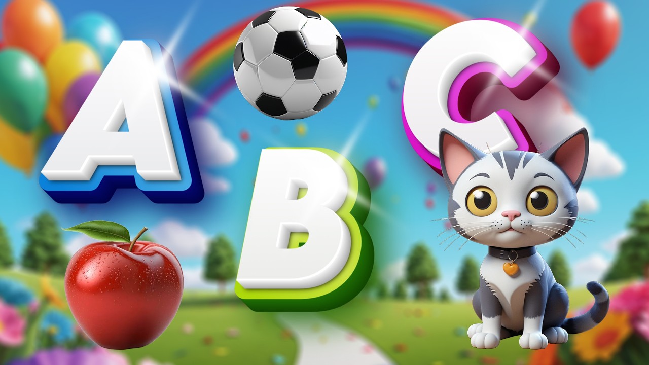 Fun Alphabet Song for Kids | Learn ABCs with Music & Colorful 3D ...