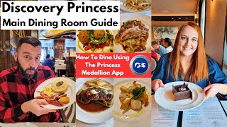 Discovery Princess MDR Guide & Review  Breakfast, Lunch & Dinner & How To Use The APP To Dine