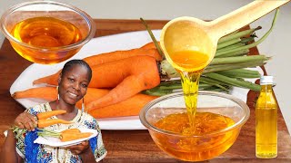 How To Make Carrot Oil !! | Home Made Carrot Oil...#carrot #carrotoil #oil