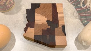 Arizona county cutting board (Made by hand)
