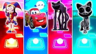 Amazing Digital Circus 🆚 McQueen 🆚 CatNap 🆚 Zoonomaly | Tiles Hop. 🎶Who Is Best?