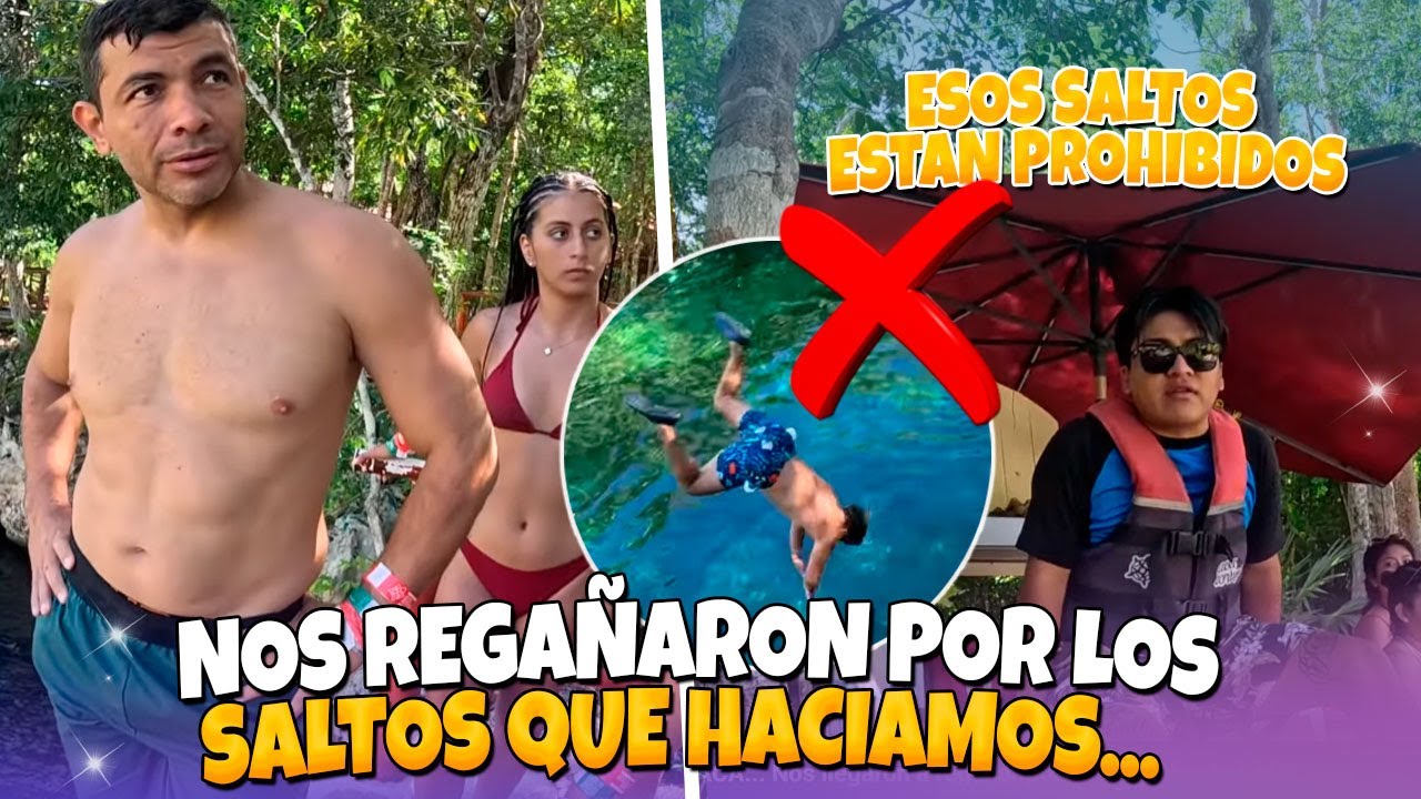 ESTO ESTA PROHIBIDO ACÁ... Nos llegaron a regañar por estar haciendo SALTOS AL AGUA.
