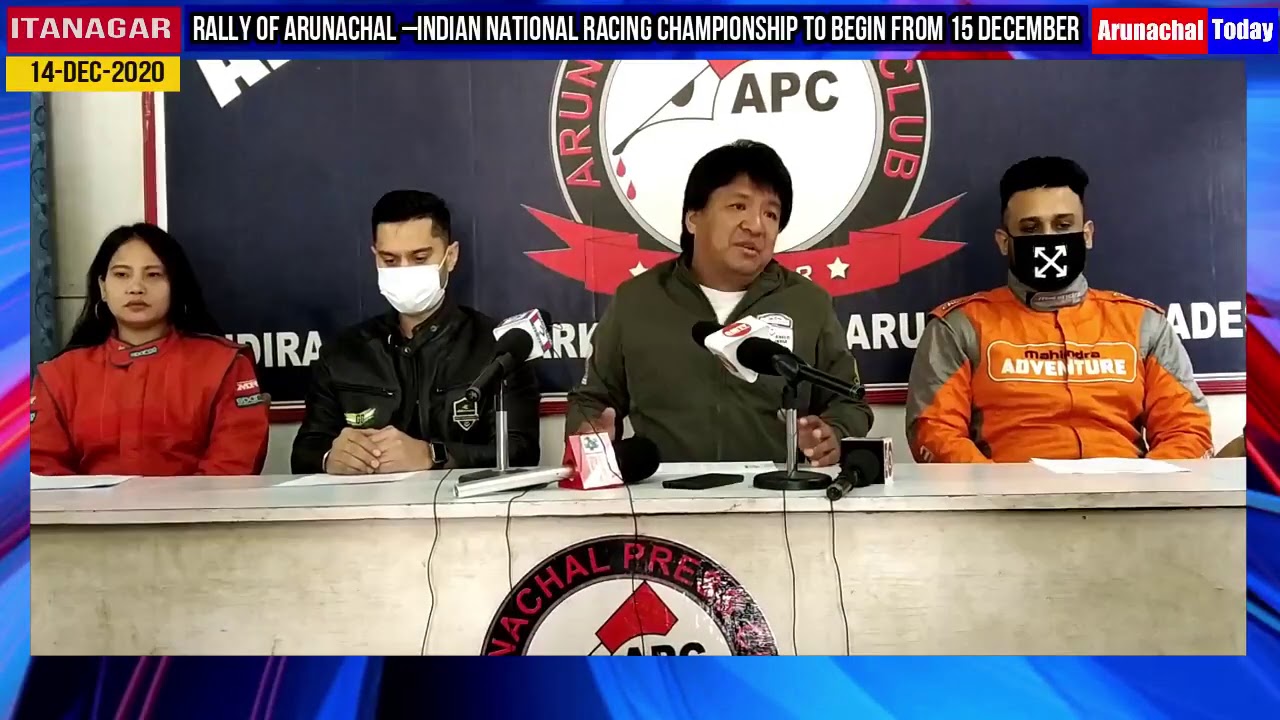 Rally of Arunachal –Indian National Racing Championship to begin from 15 December at Itanagar