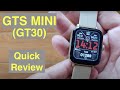 SENBONO GTS MINI (GT30) Apple Watch Shaped 1.69” IP67 BT Calling BP Smartwatch: Quick Overview