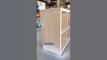 DIY IKEA Kallax cube shelf hack into Craft Table