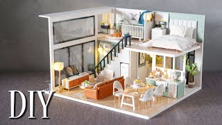 DIY Miniature Dollhouse Kit ||  ​Comfortable Life - Loft Apartment - Relaxing Satisfying Video screenshot 3