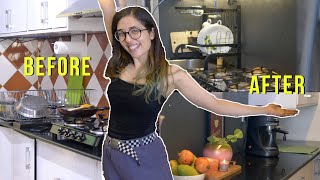 The ULTIMATE Kitchen Transformation of a rented house | DIY Kitchen makeover in Gurgaon, India