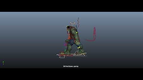 Hulk walk cycle