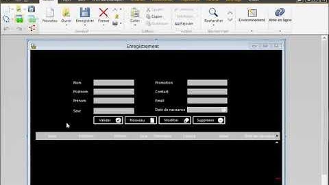 Ajouter, nouveau, modifier et supprimer un enregistrement en Windev 20