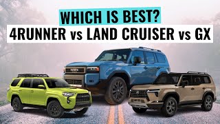 NEW 2024 Toyota Land Cruiser VS Toyota 4Runner VS Lexus GX 550 || Which Is Best?