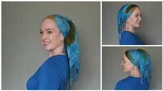 The bun ponytail wrap  two ways!