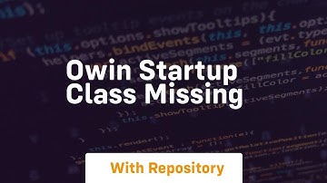 owin startup class missing