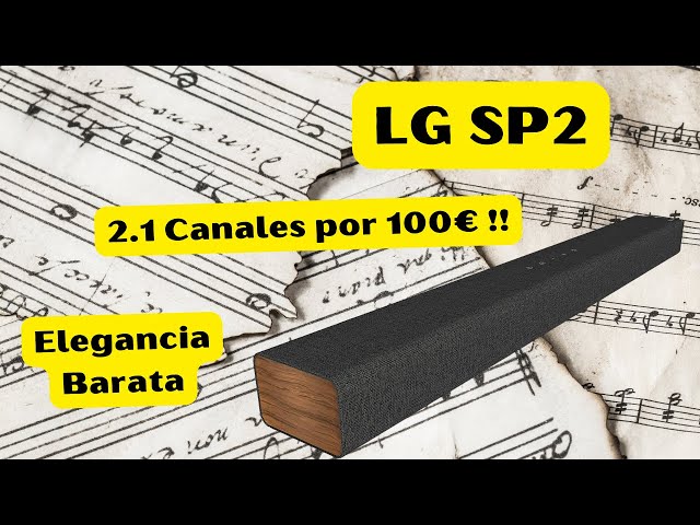 Barra de sonido SP2, 100W de potencia, 2.1 canales, HDMI ARC - SP2