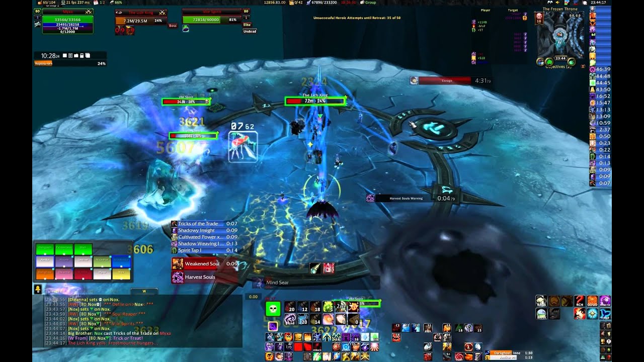 Lich King 10 Heroic by Litmus (Full) - Shadow Priest POV