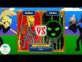 INSANE FINALS Golden vs Hacker Stick Figure Boss Fight 