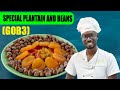 I made the most special plantain with gari and beans ever ameyawtv