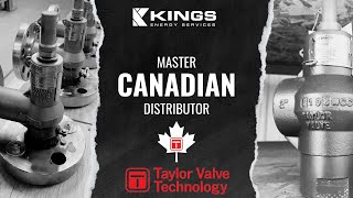 Master Canadian Distributor for Taylor Valve Technology