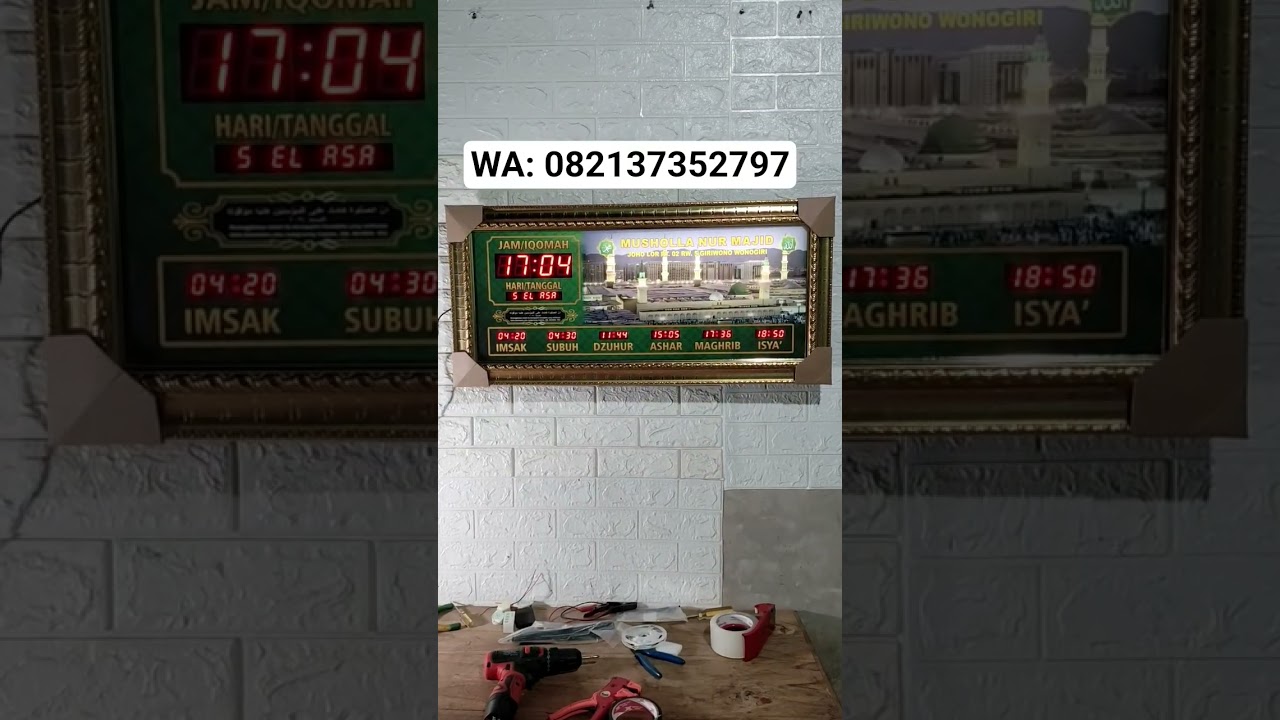 Jam Masjid Jam Sholat Jam Digital Masjid Jam Waktu Sholat 