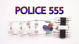 Police light using only 555 | how to make police light at home