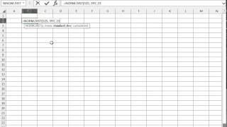 Cumulative Normal Distribution in Excel